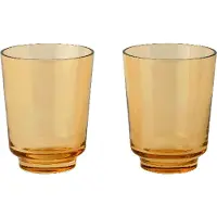 Muuto Wasserglas Raise Burnt Orange 300 ml (2er-Set)