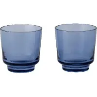 Muuto Wasserglas Raise Dark Blue 200 ml (2er-Set)