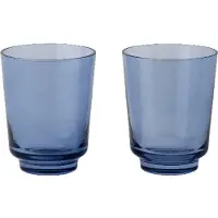 Muuto Wasserglas Raise Dark Blue 300 ml (2er-Set)