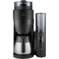 Melitta Aromafresh PRO, Filterkaffeemaschine, 1,25 l, Kaffeebohnen, Gemahlener Kaffee, Eingebautes Mahlwerk, 1080 W, Schwarz