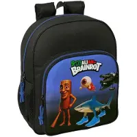 Safta Brainrot 15l Rucksack Schwarz Kinder Schwarz One Size