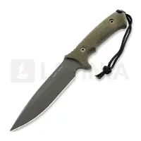 Spartan Blades Harsey Difensa, Black/Green, Black Kydex