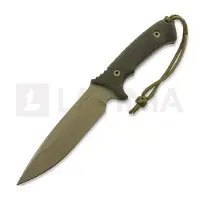 Spartan Blades Harsey Difensa Messer, FDE/Green, Tan Kydex