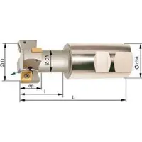Sans marque T-Nutenfräser mit Innenkühlung ø25mm Z 2