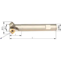 Sans marque Fasenfräser 45° mit Innenkühlung ø8mm Z 1