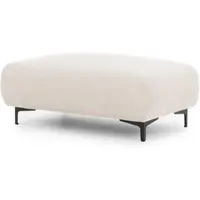 S-Style Möbel POLSTERHOCKER Cardea in Bubble-Optik aus weichem Creme Strukturstoff mit hohem Sitzkomfort