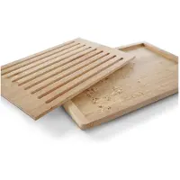 HorecaTraders Brotschneidebrett Rubberwood
