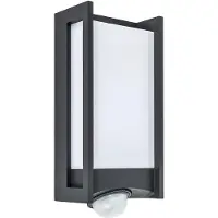 Lutec QUBO, Wandbeleuchtung für den Außenbereich, Grau, Aluminium, Polycarbonat (PC), IP54, Fassade, I