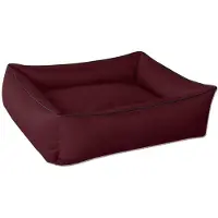 BedDog Hundebett MAX Hundesofa Hundekissen Hundebett mit Rand,CHERRY (bordeaux),(XL) ca. 100x85x23cm