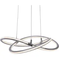 Näve LED Pendelleuchte ODRIVE Ø45cm 31W Warmweiss chrome dimmbar 6129042