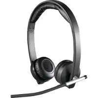 Logitech Wireless Headset Dual H820e, Kabellos, Büro/Callcenter, 150 - 7000 Hz, 128 g, Kopfhörer, Schwarz