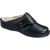 Finn Comfort Bequeme Pantolette Aussee, Damen, Schwarz, Leder, NEU - Damenschuhe Pantolette / Zehentrenner, Schwarz