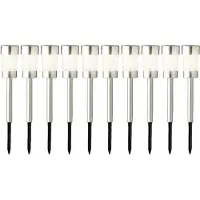 Lumineo Solarleuchte Gartenstecker 10er-Set