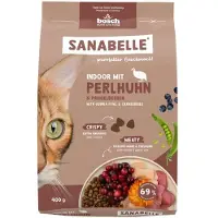 Sanabelle Indoor mit Perlhuhn 400 g Futter