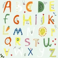 Duni 240 Tissue-Servietten 33 x 33 cm Alphabet 3-lagig