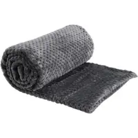 Amadeus Plaid Schachbrettmuster 130x170 anthrazitgrau - Rechteck Polyester 170x130 cm