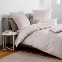 Janine Interlock Feinjersey Bettwäsche Carmen S 55126-07 sand silber natur 155x200 cm + 80x80 cm - beige