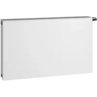 Kermi therm-x2 Line-Ventilheizkörper, Typ 11, weiß RAL 9016 seidenglanz, 905x1205x63 mm, 1524 Watt, Ventil links, mit Abdeckung