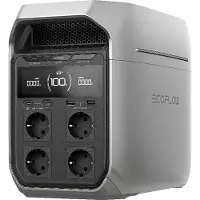 EcoFlow DELTA 3 Plus, AC, Zigarettenanzünder, Solar, 1024 Wh, 1800 W, 1500 W, 3600 W, 1000 W