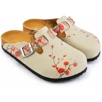 Goby Clogs Schuhe für Damen – Handgefertigte - Mädchen- und Damenschuhe für den Alltag - Farbiger Druck - Bequem & Langlebig - EVA-Sohle – Sonnenblume