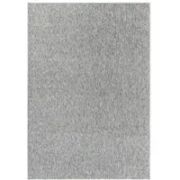 Carpetsale24 Teppich 80x150 cm Hellgrau, Einfarbiger Kurzflor Schlingenteppich für Flur, Küche oder Wohnzimmer, Modern, pflegeleicht