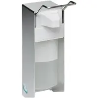Proregal Robuster Handdesinfektionsspender Mit Behälter Wandmontage HxBxT 25 x 8 x 21 cm Aluminium Silber