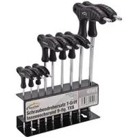 KesTek PROFESSIONAL Schraubendrehersatz T-Griff 9-tlg. TXB