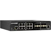Qnap QSW-M3216R-8S8T, Managed, L2/L3, 10G Ethernet (100/1000/10000), Rack-Einbau, 1U