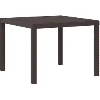 vidaXL Gartentisch Weiß 200 x 100 x 73 cm Poly-Rattan