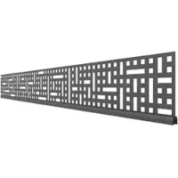 Traumgarten Sichtschutzzaun SYSTEM Dekorprofil QUATTRO, SYSTEM WPC/ALU, 30 cm,Adapterleiste Weiss