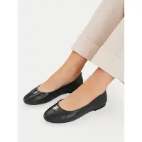 Tommy Hilfiger Ballerinas Th Plate FW0FW09374 Schwarz