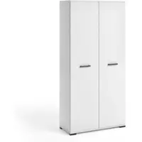 Masseno Drehtürenschrank ALBANO 90/186/56cm 2-türig Weiß