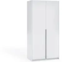 Masseno Drehtürenschrank AMARA 100/204/58cm 2-türig Weiß