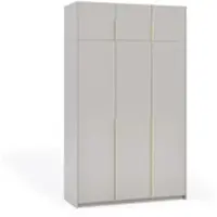 Masseno Drehtürenschrank AMARA 148/250/58cm 3-türig Kaschmir