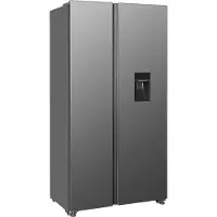 Respekta No Frost Side-by-Side Kühl-Gefrierkombination Halvar, Inox-Look