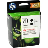 HP 711 DesignJet Tintenpatrone Schwarz – 80 ml (2er-Pack), DesignJet T120 und DesignJet T520 ePrinter-Serie, Thermal Inkjet, Schwarz, Business, Singapur, Malaysia, 158 mm