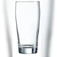 Arcoroc Willi Bierglas, Willibecher, 630ml, mit Füllstrich 0,5l, Glas, transparent, 12 Stück