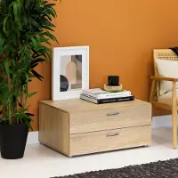 Dmora Kommode Limerick 74x51,9x35h cm Braun 2 Schubladen