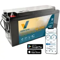 Voltrana Lithium Solarbatterie 12,8V 150Ah 1920Wh M8 mit Bluetooth & Heizung – L...