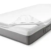 Sleezzz Vital wasserdichter Molton Matratzenschutz Fixspann 80 x 200 cm, Matratzenschoner aus 100% Baumwolle in weiß