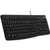 Logitech Keyboard K120 for Business, Volle Größe (100%), Kabelgebunden, USB, QWERTZ, Schwarz
