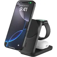 Belkin Qi2, Drinnen, USB, Kabelloses Aufladen, 1,5 m, Schwarz