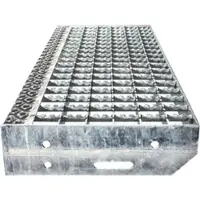 Euroline 512 Überstieg 60° 800mm Stufenbreite 2x6 Stufen Stahl Gitterrost