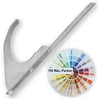 Www Universal-Rundholzhalter, gerade, lang, 29cm, mit Schraub-Montage, braun