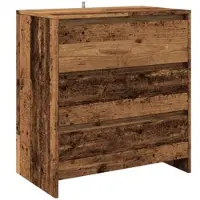 Helloshop26 - Buffet Sideboard Kommode Kleiderschrank Aufbewahrungsmöbel Organizer Küche Wohnzimmer Lounge Altholz 70 x 41 x 75 cm 02_0036609
