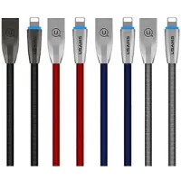 Usams U-Light Lightning-Geflechtkabel Blau/Blau 1,2 M Ipzsusb03 (Us-Sj182)