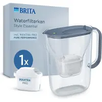 Brita Style Essential Wasserfilterkanne 2.4L Steinblau + MAXTRA PRO Wasserfilter 1057790