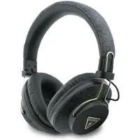 GUESS Słuchawki nauszne Triangle Logo Bluetooth ENC czarny