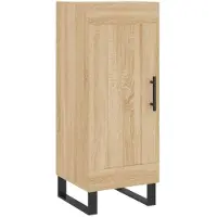 vidaXL Sideboard Sonoma-Eiche 34,5x34x90 cm Holzwerkstoff