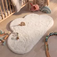 Little Olly Kinderteppich - Huggy Wolke Weiß 70x115cm